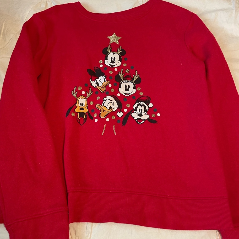 Disney girls Christmas sweatshirt